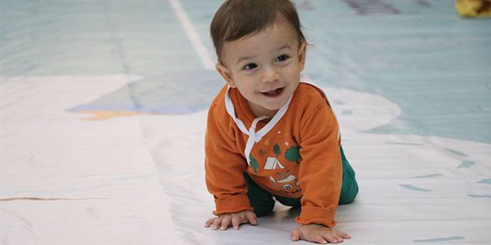 Rize'de bebek emekleme yarışması düzenlendi