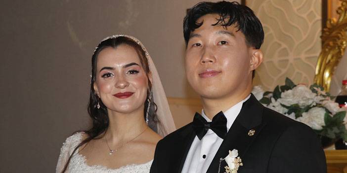 Güney Koreli damat ile Rizeli gelin dünyaevine girdi