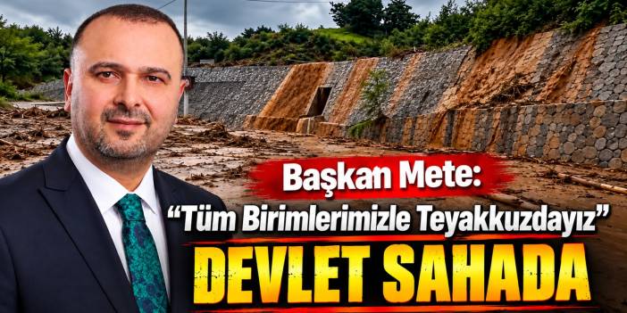 İyidere Belediye Başkanı Saffet Mete: "Tedbir amacıyla 7 evi tahliye ettik"