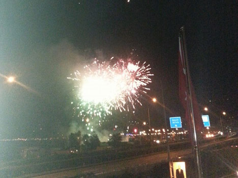 Erdoğan'a Rize'de Havai Fişekli Karşılama