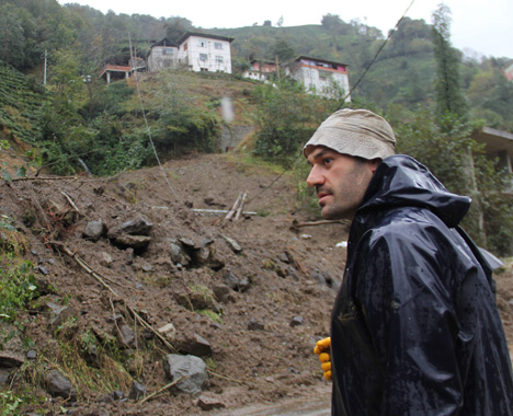 Rize şiddetli yağış