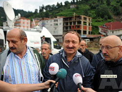 Bakan Heyelan Bölgesinde