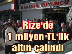 Rize'de Kuyumcu Soygunu
