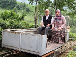 Rizeli Ali Rıza dede telesansörden vazgeçmiyor