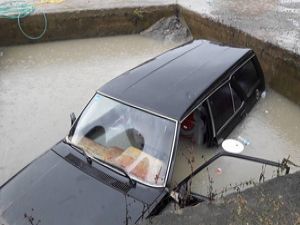 Rize'de İlginç Kaza