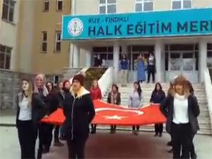 Rize’de Kız Öğrencilerden Komando Andı