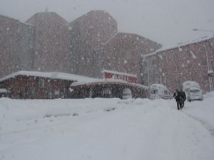 Rize’de Kar Hayatı Felç Etti